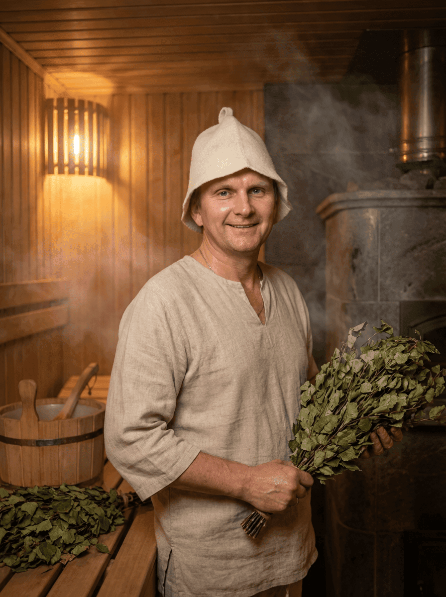 Дмитрий Банников — профессиональный банщик-парильщик